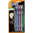 thumbnail image 1 of BIC Gel-ocity Quick Dry Retractable Gel Pens, Medium Point, Assorted Colors, 4-Count, Great for Everyday Writing, 1 of 4