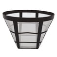 thumbnail image 1 of WHEANG Reusable Coffee Filter Stainless Mesh Black Rim Perfect For Drip Coffee Makers Size 112.52mm×90.67mm×55.42mm Brewing Accessory, 1 of 2