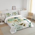 thumbnail image 3 of Erosebridal Cartoon Dragonfly Bedding Toddler Comforter Set, Chic White Floral Down Comforter, Spring Garden Decor, Reversible 2-Piece, Reversible, 3 of 7