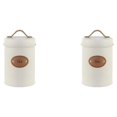 thumbnail image 2 of Wweixi Transparent Tea Jars For Storing And Displaying Favorite Tea Leaves Food Grade Metal Kitchen Storage Jars Jars Kitchen Beige tea 2Set, 2 of 6