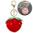 thumbnail image 2 of Plush Fruit Keychain Cute Cartoon Purse Pendants Strawberry Bag Charm for Girls, 2 of 10
