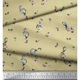 thumbnail image 2 of Soimoi Viscose Chiffon Fabric Notes Musical Instrument Print Fabric by The Yard 42 Inch Wide, 2 of 5