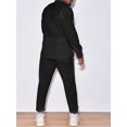 thumbnail image 2 of xiaxaixu Men's 2 Piece Linen Set Solid Color Button Down Long Sleeve Shirts Casual Cargo Pants with Pockets Fall Outfits, 2 of 6