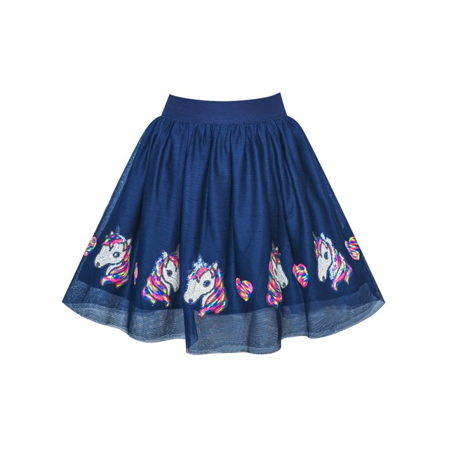 Jupe Fille Licorne Cheval Sequins Tutu Scintillant Danse 2-3 Ans