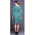 thumbnail image 2 of Bimba Feuilles Courte Caftan Robe Midi Plage Maillot de Bain Couvre-Maillot Femmes Caftan-S-L, 2 of 5