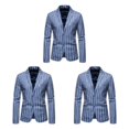 thumbnail image 3 of Maytalsory Stylish And Professional Suit Jackets For Timeless And Classic Style Slim Fit blue 3XL 3Set, 3 of 6