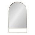 thumbnail image 2 of Kate and Laurel Chadwin Arch Wall Mirror with Shelf, Gold 20x34, 2 of 8