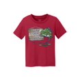 thumbnail image 1 of Gone Fishing With Daddy Kids Cotton T-Shirt - Red - Medium, 1 of 1