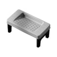 thumbnail image 2 of Toilet Step Stool for Squatting, Plastic Footrest with Foldable, Stackable Design, Non-Slip, Versatile Potty Assistance for Home and Bathroom Use, White/Gray/Blue, 40x22x17 cm, 2 of 6