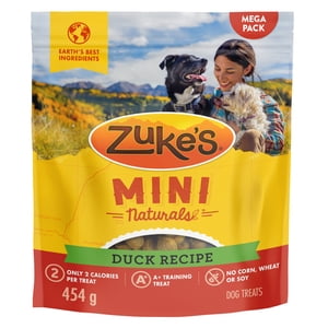 Zuke's Mini Naturals Tender Bites Duck Recipe, Dog Treats, 454 g
