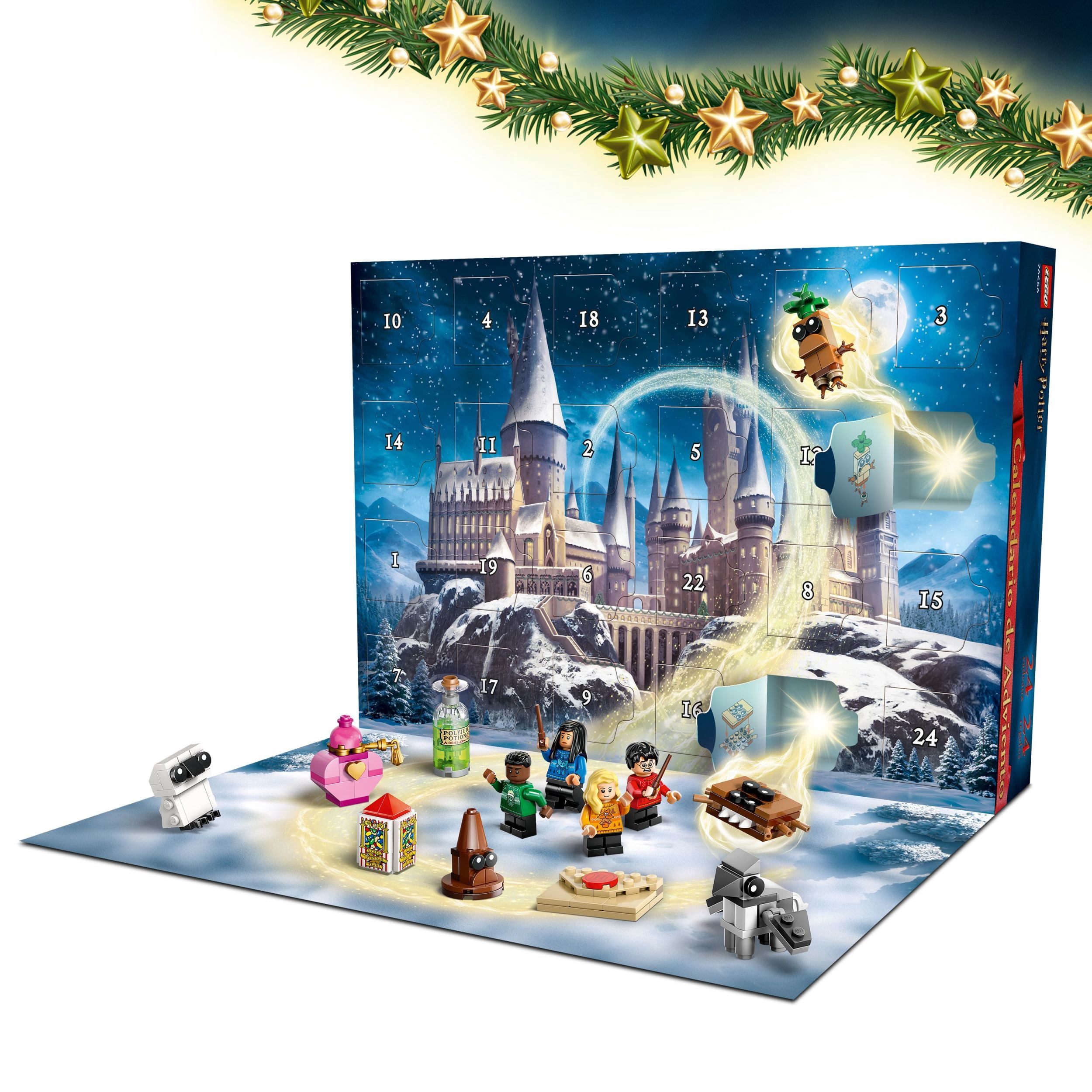LEGO Harry Potter Advent Calendar 2025 Kids Toy - Holiday Countdown for Boys & Girls, 7+ - 24 Buildable Surprises, Including Harry, Draco & Luna Minifigures - Kids Gift Idea for Christmas - 76456