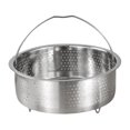 thumbnail image 2 of koolsoo Steamer Basket Drain Basket Strainer Round Solid Construction Steamer Insert 20cm, 2 of 9