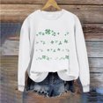 thumbnail image 1 of Saint Patrick Shirt Chandail à Col Rond pour Femmes Imprimé Fête de la Saint-Patrick à Manches Longues Fête de la Saint-Patrick Shirt, 1 of 4