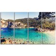 thumbnail image 2 of Rocky Beach with Turquoise Water - Beach Photo Canvas Print, 2 of 3