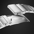 thumbnail image 3 of Stainless Steel Metal Replacement Strap Compatible With Smart Watch 5 Pro Durable Band Accessory Featuring Secure Clasp And Universal 20mm Width Design, 3 of 3