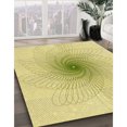 thumbnail image 3 of Ahgly Tapis Rectangulaire Lavable en Machine Intérieur Transitionnel Jaune Soleil, 6 Pieds x 9 Pieds, 3 of 7