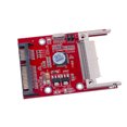 thumbnail image 2 of Adaptateur Carte CF vers SATA Compact Carte Mémoire Flash Type I II vers 2.5 Pouces Serial ATA Disque Dur Convertisseur Rouge, 2 of 5