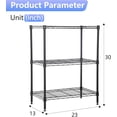thumbnail image 2 of FDW Storage Shelves, Wire Shelving Unit Metal Shelves Heavy Duty Layer Rack Adjustable Utility, Black, 2 of 7