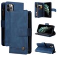 thumbnail image 1 of Case for iPhone 11 Pro Max Cover Zipper Pocket Wallet Case Magnetic Protective - Blue, 1 of 5