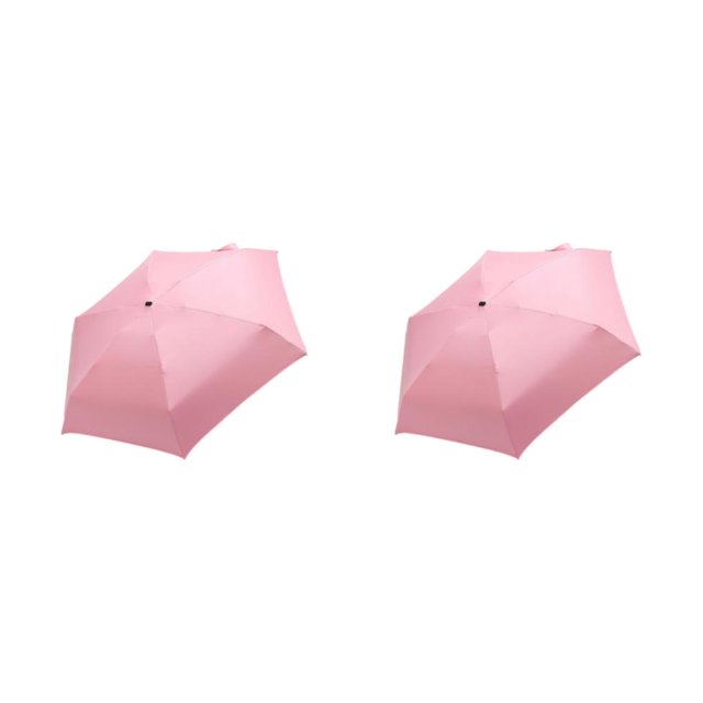 Decodeary Stay Dry In Style Rainproof Umbrellas With Breathable Fabric For Fashionable pink 2Set