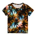thumbnail image 2 of Meichang T-shirts pour Filles Tout-Petits, T-shirts d'Été pour Enfants Garçons Filles Mode Manches Courtes T-Shirt Imprimé Palmier Mignon Décontracté Col Rond T-shirts Graphiques, 2 of 5