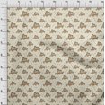 thumbnail image 4 of oneOone Viscose Chiffon Brown Fabric Text Craft Projects Decor Fabric Printed By The Yard 42 Inch Wide, 4 of 5