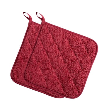 Cotton Potholders Kitchen Pot Holder Heat Resistant Large Coaster Hot Pads Kit/