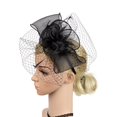 thumbnail image 2 of Couvre-chef Femme Rétro Fête Dîner Couvre-Chef Fleur Chapeau Mariée Couvre-Chef Européen et Américain Fleur, 2 of 4