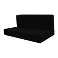 thumbnail image 3 of S SERENABLE 4 Pieces RV Seat Covers Soft Bench Covers Camper Cushion Covers for Trailers black, 3 of 8