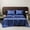 Bleu 9V7, variante sur Rvkxad Ensemble de Draps Satinés Simple, Drap de Lit en Soie d'Hôtel Mat Doux avec Taie d'Oreiller, Ensemble de Literie de Luxe, Draps Satinés