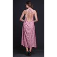 thumbnail image 4 of Bimba Bird Causal Long Backless Halter NeckDressWomen Printed BeachDress-Small, 4 of 6