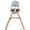 Grey, variant on Babyjoy 3-in-1 Convertible Wooden Baby High Chair w/ Tray Adjustable Legs Cushion Gray
