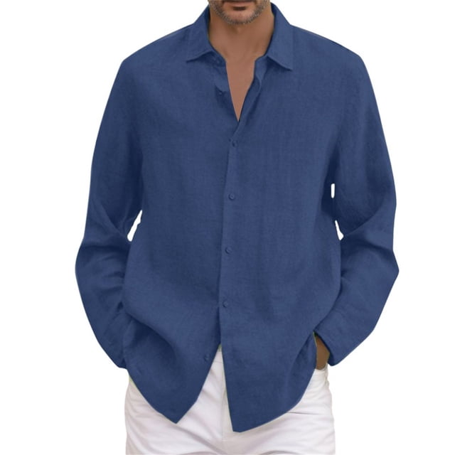 Kcodviy Homme Été Uni Décontracté Chemises Western Hommes Grande Taille Chemise Ample Chemise Dragon Hommes Col Rabattu Combinaison Homme Chemise à Manches Longues