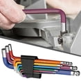 thumbnail image 3 of Allen Wrenches Sets,Hex Key Set 9Pcs Metric Allen Key Set 1.5-10Mm Long End Hex Wrench Set Color Coding Hex Key Set for Disassembling Mechanical Equipment Vehicle An,Allen Wrench Set, 3 of 3
