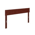 thumbnail image 2 of AFI Boston Solid Wood Queen Size Modern Panel Headboard in Walnut, 2 of 5