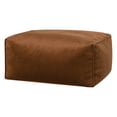 thumbnail image 3 of Gouchee Home Roll Velvet Cuivre – Pouf rectangulaire rembourré de billes de polystyrène et recouvert d'un velours luxueux – Coussin de sol léger pour salon, chambre à coucher ou bureau, 3 of 6