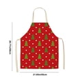 thumbnail image 3 of Vaidha Christmas Classic Holiday Linen Apron, 3 of 6