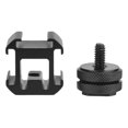 thumbnail image 3 of Hot Shoe Base Light Adapter Triple Hot Shoe Mount Camera Hot Shoe Holder Tripod Monopod Mini Ball Head Ring LCD Monitor Shoe Adapter Video For Camping, 3 of 8