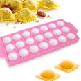 thumbnail image 4 of Maytalsory Dumplings DIY Tool Delicious Dumplings Easily Pink Wide Applications Durable 14 Grid Triangle, 4 of 6
