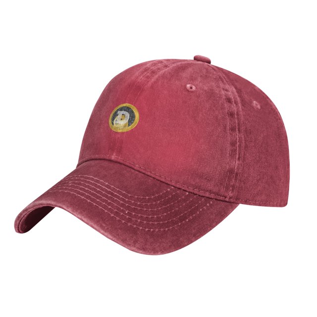 ZICANCN Doge Coin Doge-Coin Casquette de Baseball Ajustable Femmes, Chapeaux pour Hommes Adulte Casquettes de Baseball en Denim Coton Lavé Mode