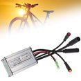 thumbnail image 1 of Sine  Controller, Durable Aluminum Alloy Electric Bike Controller Groove Design  for 250W Brushless Motor, 1 of 8