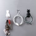 thumbnail image 2 of VONKY 2 Pieces ABS Animal Shape Hook Punch-free Self-adhesive Decorative Simple Replacement Style Key Hanger Bathroom Transparent 1Set, 2 of 6