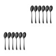 thumbnail image 4 of Wweixi 6pieces Lightweight And Portable Stainless Steel Set For Easy Dining On Go Stainless Steel Spoons Easy To Clean black 2Set, 4 of 6