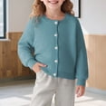 thumbnail image 3 of Liyamei Cardigan en Tricot à Rayures Uni pour Enfants, Manteau Chandail pour Garçons, Filles et Bébés, Cardigan pour Bébé à Col Rond en Tricot, 3 of 5