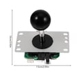 thumbnail image 3 of LOVEVER arcade kit 1 Set of Reusable Game Stick Joystick Controller Replacement Joystick Handle Console Part 3.94”X2.95”X2.36”, 3 of 11