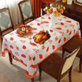 thumbnail image 4 of Fall Tablecloths for Rectangle Tables, Spill Proof Table Cloth with Printed Autumn Leaves, Washable Maple Leaf Table Cover for Thanksgiving Party Holiday Decoration (Rectangle, 60" x 102"), 4 of 6