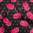 thumbnail image 1 of oneOone Georgette Viscose Magenta Fabric Cherry Fabric For Sewing Printed Craft Fabric By The Yard 42 Inch Wide, 1 of 4