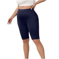 thumbnail image 2 of Women Plus Size Biker Shorts Gym Workout Running Yoga Athletic Shorts, 2 of 6