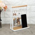 thumbnail image 4 of Robuste et Durable Bijoux Rack Collier Présentoir Fer et Caoutchouc Bois Matériel Dortoir pour la Maison, 4 of 8