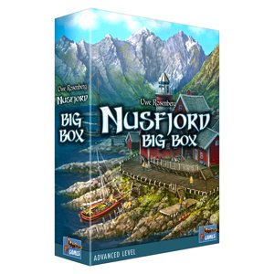 Jeu de société Nusfjord Big Box Edition - Collection de cartes complètes, comprend toutes les extensions, jeu de stratégie pour les enfants & Adultes, âges 12+, 1-5 Joueurs,